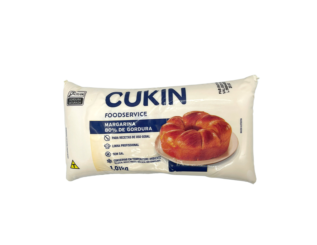 MARGARINA COM SAL 80 % CUKIN 1,01 KG (CX 6 PCT)